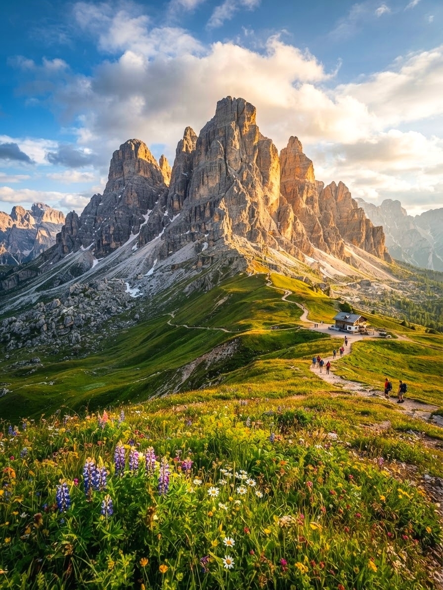 Nằm ở dãy Alps thuộc vùng đông bắc nước Ý, dãy Dolomites tự hào sở hữu những đỉnh núi đá vôi trắng hùng vĩ và những đồng cỏ núi cao rộng lớn nổi tiếng thế giới, thu hút vô số người yêu thiên nhiên. Tọa lạc tại Rocapietorre, Belluno (mã bưu điện 32023), Dolomites mở cửa quanh năm, cho phép du khách trải nghiệm phong cảnh ngoạn mục của Di sản Thiên nhiên Thế giới này bất kể mùa nào. Dolomites là điểm đến lý tưởng cho những người đam mê hoạt động ngoài trời, nhiếp ảnh gia, người đi bộ đường dài và những ai tìm kiếm sự yên tĩnh và thiên nhiên tránh xa sự ồn ào náo nhiệt.

Lịch trình gợi ý: Bắt đầu từ Rocapietorre, hãy đi theo những con đường mòn đi bộ được đánh dấu rõ ràng đến điểm ngắm cảnh nổi tiếng trên đỉnh Civetta. Tuyến đường mang đến những vách đá vôi ngoạn mục và những đồng cỏ rộng lớn, với những khung cảnh khác nhau ở mỗi bước chân. Nên bắt đầu vào buổi sáng khi thời tiết mát mẻ hơn và ánh sáng tốt hơn cho việc chụp ảnh. Tuyến đường đi qua nhiều ngôi làng nhỏ, cho phép bạn trải nghiệm nét quyến rũ đích thực của vùng núi Alps nước Ý và thưởng thức ẩm thực nông trại địa phương.

Các hoạt động không thể bỏ qua:

1. Đi bộ đường dài: Dolomites cung cấp nhiều đường mòn đi bộ với độ khó khác nhau, mang đến những khung cảnh núi non tuyệt đẹp xuyên suốt.

2. Leo núi đá: Đối với những người leo núi có kinh nghiệm, Civetta và khu vực xung quanh cung cấp các cơ sở leo núi chuyên nghiệp với độ khó cực cao, mang đến trải nghiệm thực sự đầy thử thách.

3. Chụp ảnh bình minh hoặc hoàng hôn: Vào buổi sáng hoặc buổi tối, ánh nắng mặt trời chiếu sáng các đỉnh núi, tạo nên những màu sắc ngoạn mục và biến nơi đây thành điểm đến không thể bỏ qua đối với các nhiếp ảnh gia.

4. Dã ngoại trên đồng cỏ núi cao: Mang theo đồ ăn nhẹ đơn giản trên đường đi, thư giãn trên đồng cỏ và tận hưởng sự yên tĩnh của thiên nhiên.

Những điểm đến không thể bỏ qua:

· Điểm ngắm cảnh Civetta: Nhìn ra những đỉnh núi đá vôi hùng vĩ, hãy ghi lại một trong những khung cảnh mang tính biểu tượng nhất của dãy Dolomites.

· Đồng cỏ núi cao: Nở rộ với nhiều loài hoa khác nhau theo từng mùa, đặc biệt rực rỡ vào mùa xuân và mùa hè, những khối đá và đồng cỏ độc đáo là nơi lý tưởng để chụp ảnh.

· Các làng địa phương (như Rocca Pietore): Kiến trúc truyền thống, nhà nguyện và những con đường nông trại mang đến những cơ hội tuyệt vời cho cả chụp ảnh phong cảnh và địa phương.

Mẹo du lịch:

1. Thời tiết trên núi rất khó đoán. 1. Vui lòng kiểm tra dự báo thời tiết trước và mang theo áo khoác chống gió và quần áo chống thấm nước.

2. Nhiều đường mòn có độ dốc cao. Nên mang giày leo núi và quần áo nhẹ.

3. Các lựa chọn ăn uống và chỗ ở tại làng Rocapietore rất hạn chế. Nên đặt chỗ trước hoặc bạn có thể tự mang theo đồ ăn.

4. Lý tưởng nhất là tham quan vào buổi sáng hoặc buổi tối để tránh sương mù và đám đông vào buổi chiều, mang lại tầm nhìn rõ ràng và hùng vĩ hơn.

5. Phù hợp cho gia đình, các cặp đôi hoặc bạn bè. Tuy nhiên, nếu đi cùng trẻ em, vui lòng chọn những tuyến đường dễ đi hơn.

Lưu ý:

· Các khối đá vôi có thể trơn trượt. Hãy cẩn thận khi đi bộ và leo trèo.

· Một số đường mòn có thể bị đóng cửa do tuyết tích tụ vào mùa đông. Vui lòng kiểm tra thông tin mới nhất.

· Tín hiệu di động có thể không ổn định trên núi. Nên đi theo nhóm ít nhất hai người.

· Tôn trọng thiên nhiên và không xả rác.

Bạn muốn trải nghiệm phong cảnh núi non ngoạn mục của một Di sản Thiên nhiên Thế giới và thoát khỏi sự ồn ào náo nhiệt của thành phố? Dãy núi Dolomites ở Rocapietorre chắc chắn sẽ không làm bạn thất vọng!

Chủ đề: #Dolomites #KhámPháVùngNúiCao #VẻĐẹpThiênNhiênÝ #LờiKhuyênĐiBộĐườngDài ​​#Rocapietorre