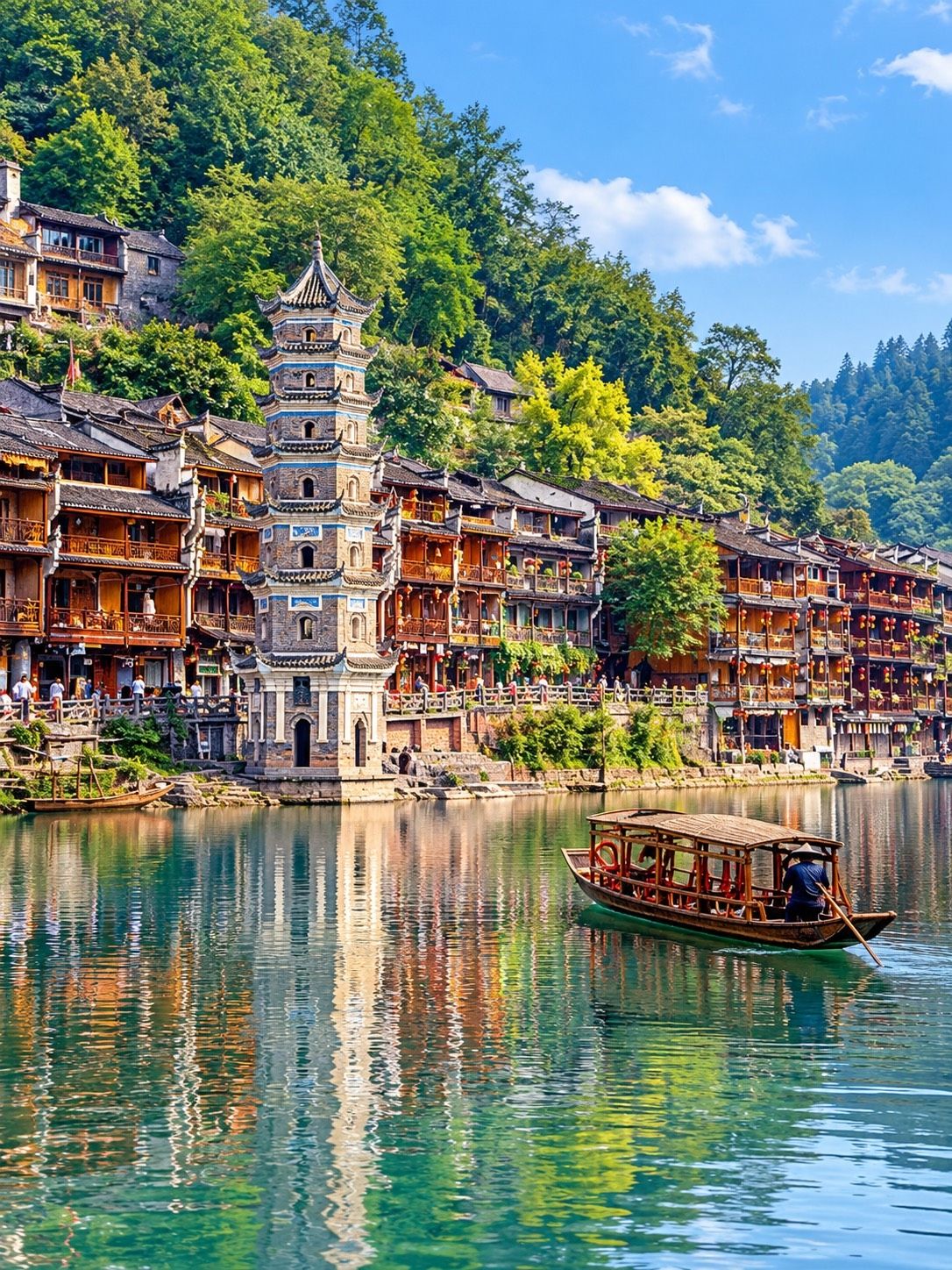 🏮✨ รีวิวเมืองโบราณเฟิ่งหวง (Fenghuang Ancient Town) | เมืองเก่าริมน้ำสุดโรแมนติกแห่งประเทศจีน 🇨🇳