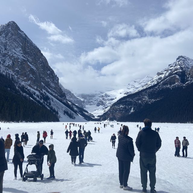 Lake Louise in Spring - still Frozen!