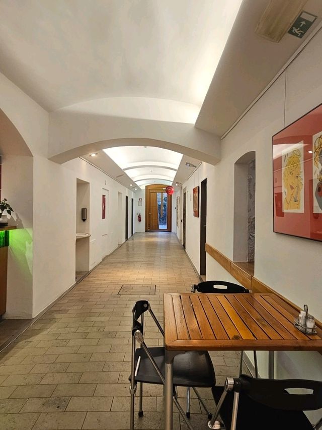One of the most famous hostel in Ljubjana Slovenia ex prison hostel very unique design.