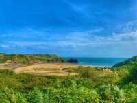 Three cliff beach Wales