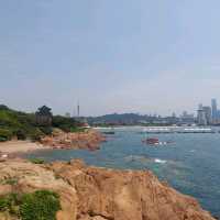 Qingdao, finally walking, relaxing on the beach