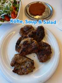 A Simple Turkish Dinner at Köfteci Yusuf 🍲🥗