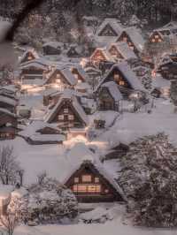 “最美童話村”白川鄉點燈活動，錯過等一年