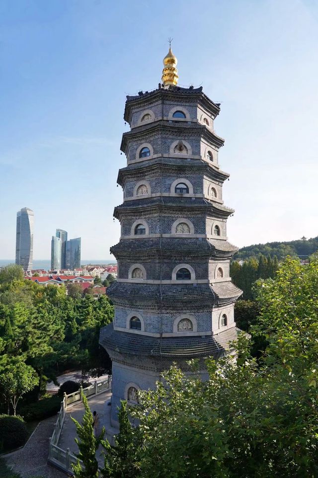 祈福賞秋就來青島湛山寺，順便請一串琉璃珠