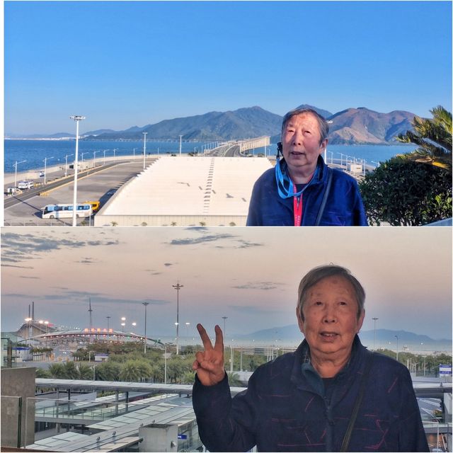 港珠澳大橋上看最美落日晚霞