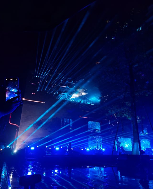 蚩尤九黎城夜景，讓你陶醉的夜世界！