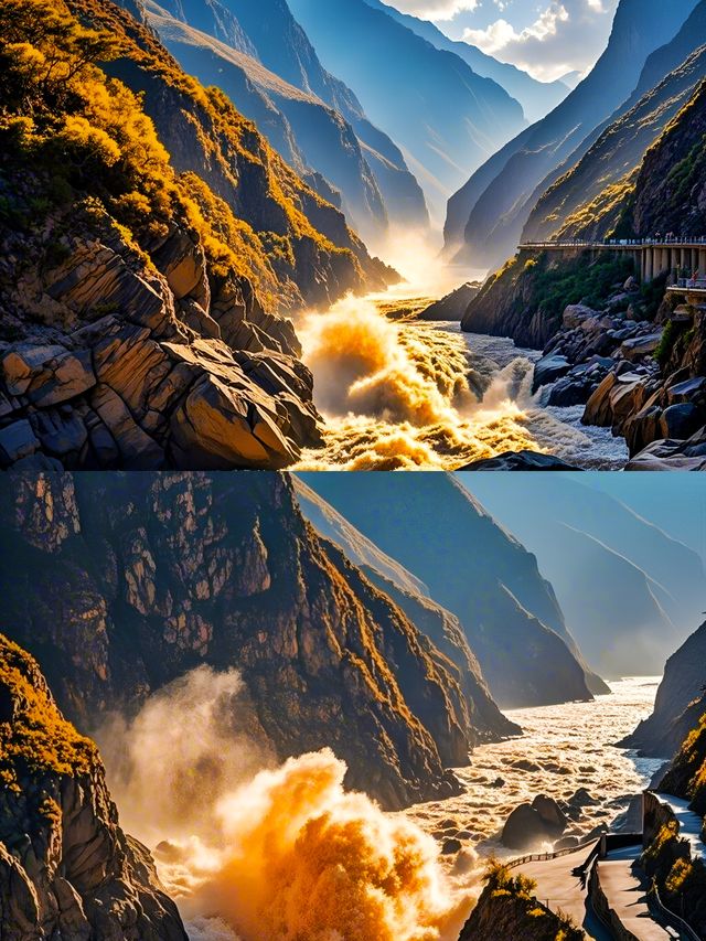 波濤洶湧嘅浪潮睇到人心驚膽戰