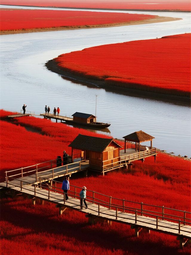 親子遊必去！盤錦紅海灘錯過等一年的絕美體驗