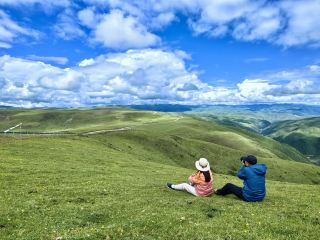 A lesser-known spot in Rangtang, Western Sichuan with few people and cars