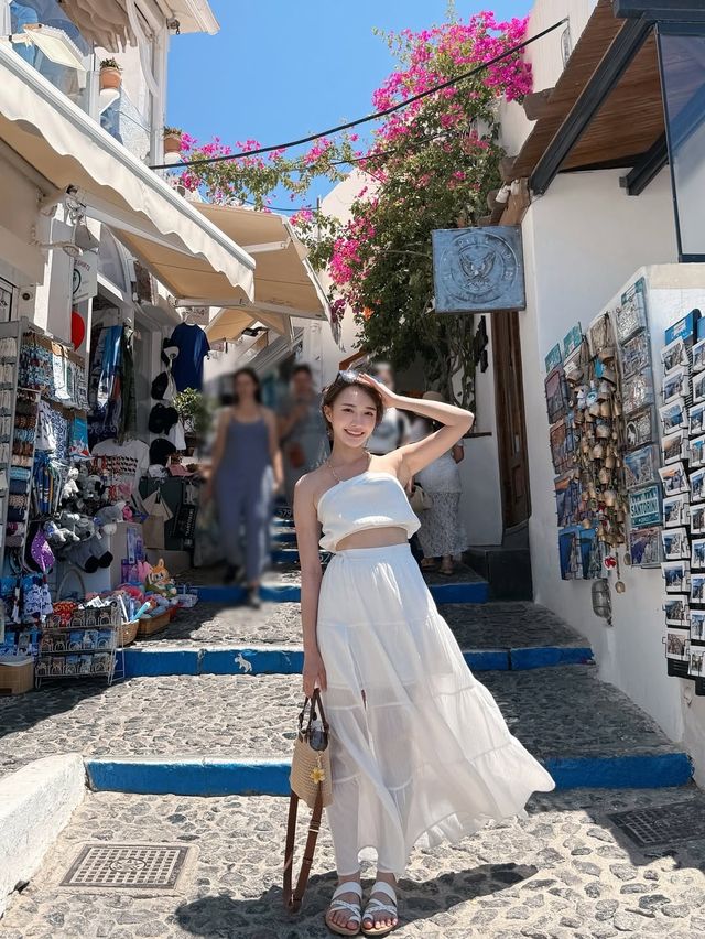 被希臘小島靚到喊同閨蜜嘅聖托里尼影相日記