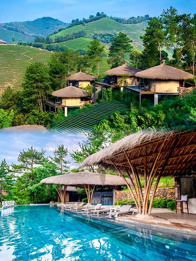 安吉這家山居酒店太好住了!溫泉、樹屋、日落全都有