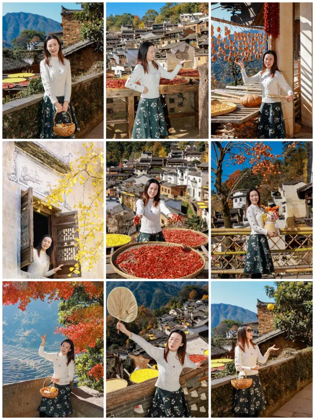 12月的婺源篁嶺曬秋，太陽是最好的濾鏡