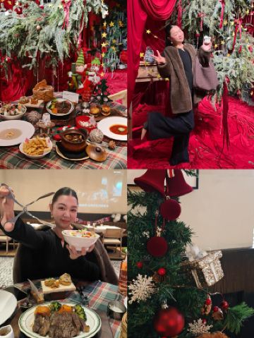 The ultimate Christmas date in Luoyang! Red silk cedar trees + fairytale decorations