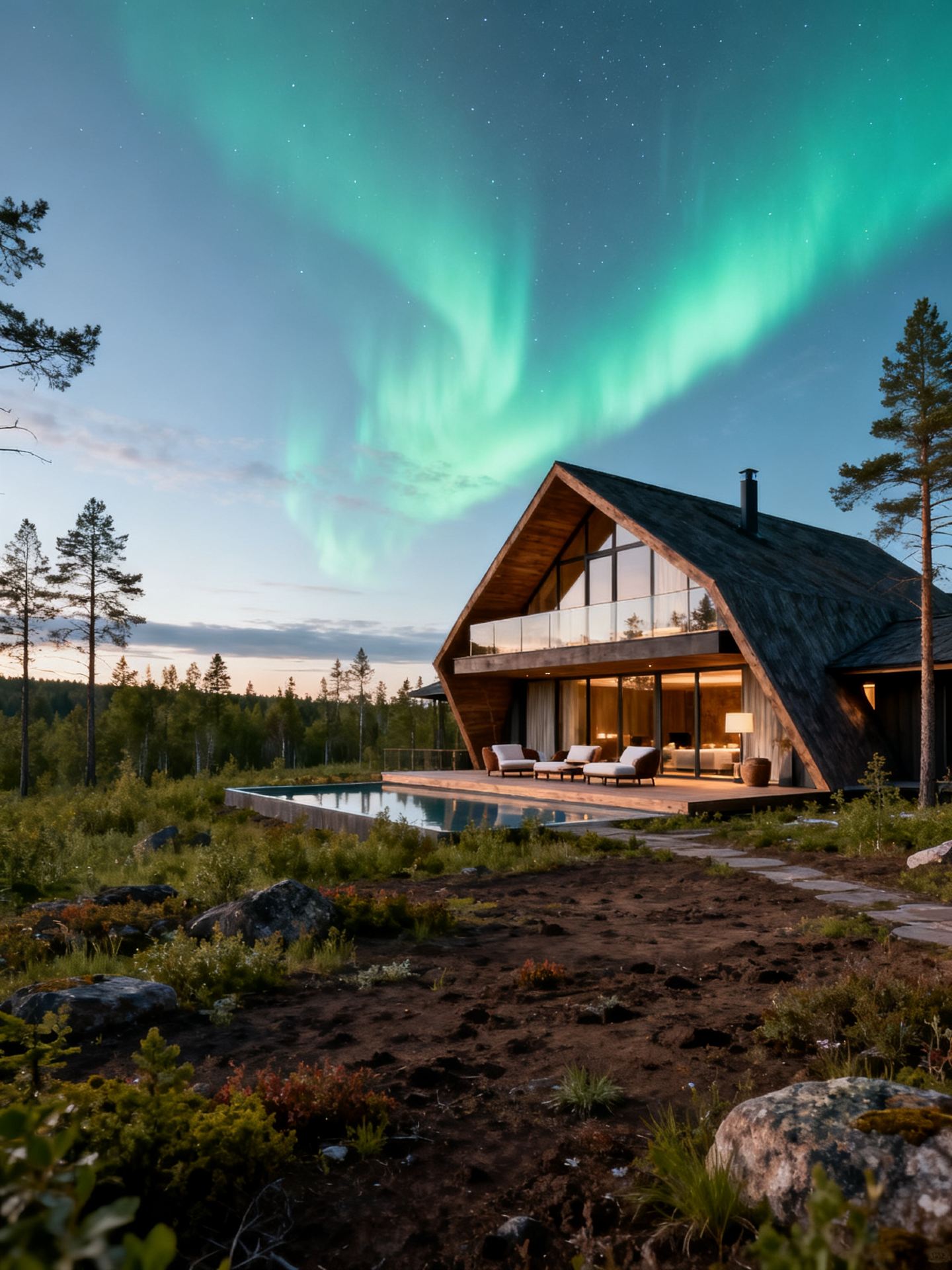 Stayed at Aurora Homestay in Mohe, and my dream came true