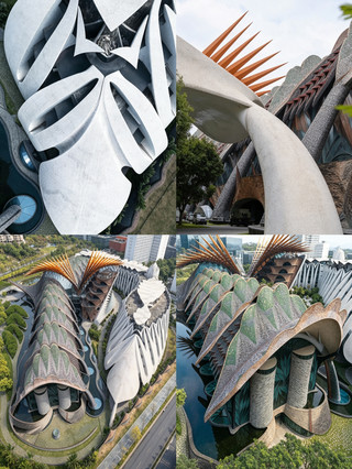 Spending 14 years to build a structure without a single straight line—a true work of alien art