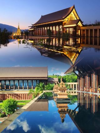 The ultimate sunset spot in Xishuangbanna! A Dai-style villa hidden in the rainforest
