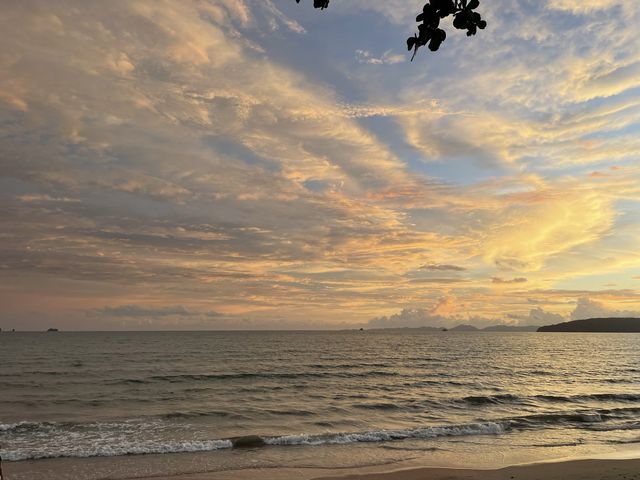 Catching sunset @Aonang Beach, Krabi