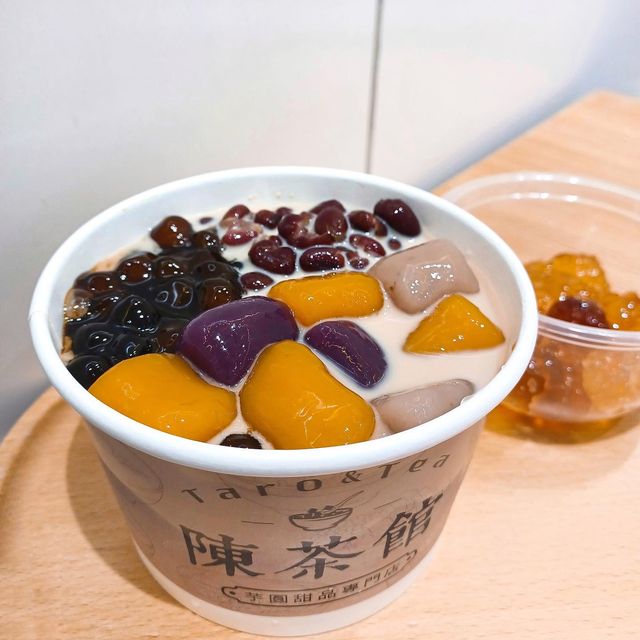 【芋圓控必去】黃埔純手工芋圓名店🍠 自選奶茶/豆漿/沙冰/椰汁底🥥