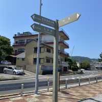 淡路島！郷土記念物絵島（えしま）岩屋にあるパワースポット！海が綺麗！明石大橋を背に絶景ポイントでもある