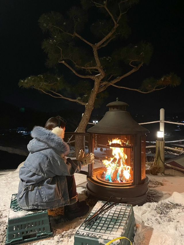 서울 근교 감성 글램핑 ‘인휴 글램핑’ 불멍