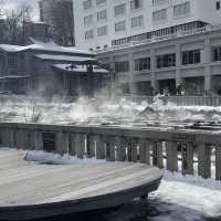 Hot-spring in Kusatsu japan