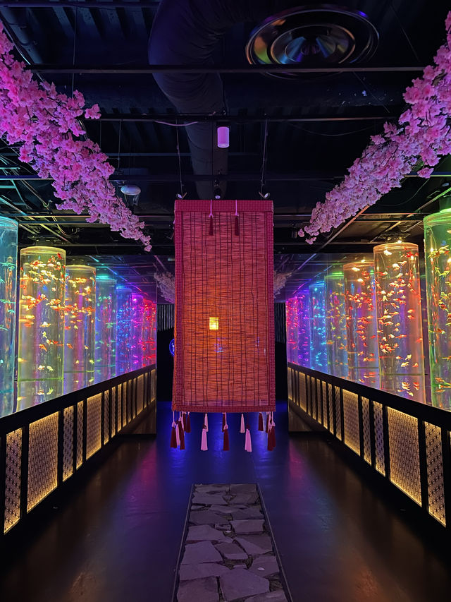 【アートアクアリウム美術館 GINZA /東京都】春を先取り！幻想的空間の桜と金魚