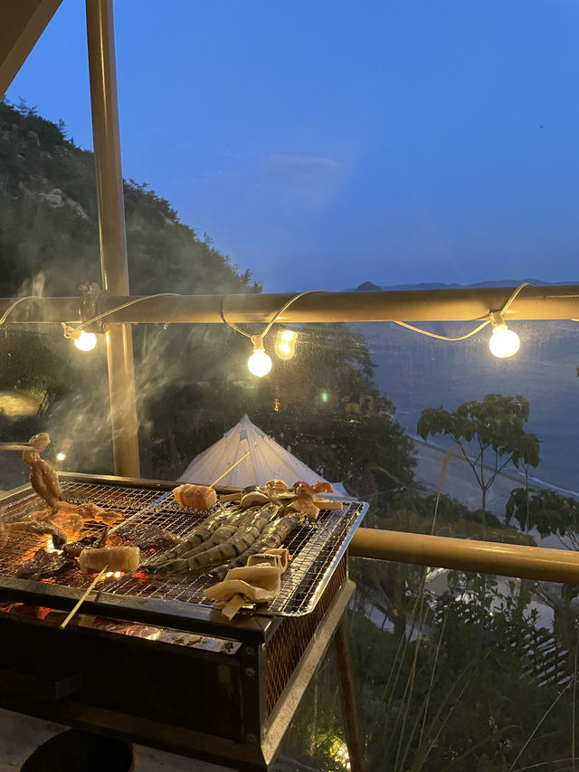 岡山　超絶景✨オーシャンビューのグランピング🏕️