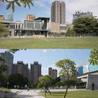 「國立臺灣美術館外大草坪」- 放鬆休息、裝置藝術、綠意陽光，享受美術文化