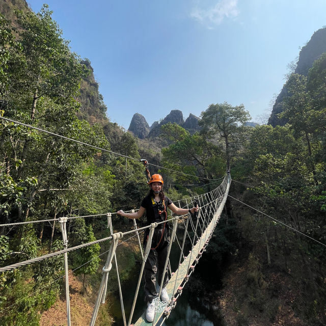 ไปเล่น Zipline ที่ท่าฝรั่ง ประเทศลาวกัน !!! 🇱🇦