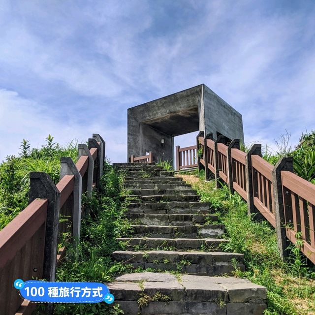 基隆-騎乘飛天掃帚，親子最愛的濱海景點：潮境公園