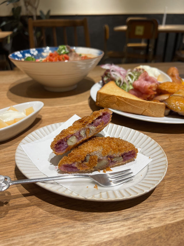 ʚ♡ 和食の朝食• 無限添飲烘焙咖啡 • 元気滿滿早餐之選 ♡ɞ