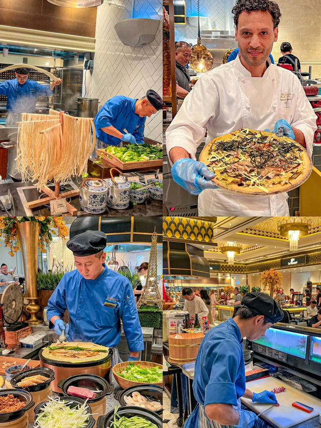【澳門巴黎人酒店自助餐】法式風設計😍，現做甜品🔥🔥🔥