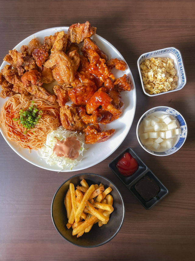 부산 노상분위기 치킨이 대접에 나온다구 ?!