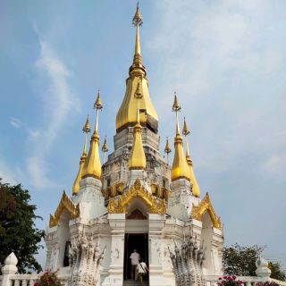Visit Wat Tham Khuha Sawan and enjoy the view of the Mekong River.