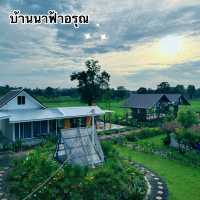 บ้านนาฟ้าอรุณ🌅 ที่พักบรรยากาศดี จังหวัดศรีสะเกษ