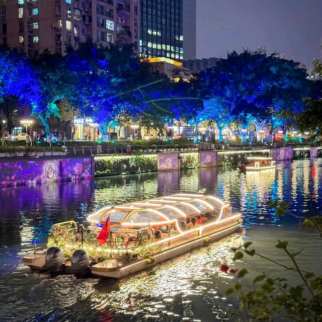  สะพานอันชุน แม่น้ำจูเจียง : ยามค่ำ เฉิงตู ต้องมา