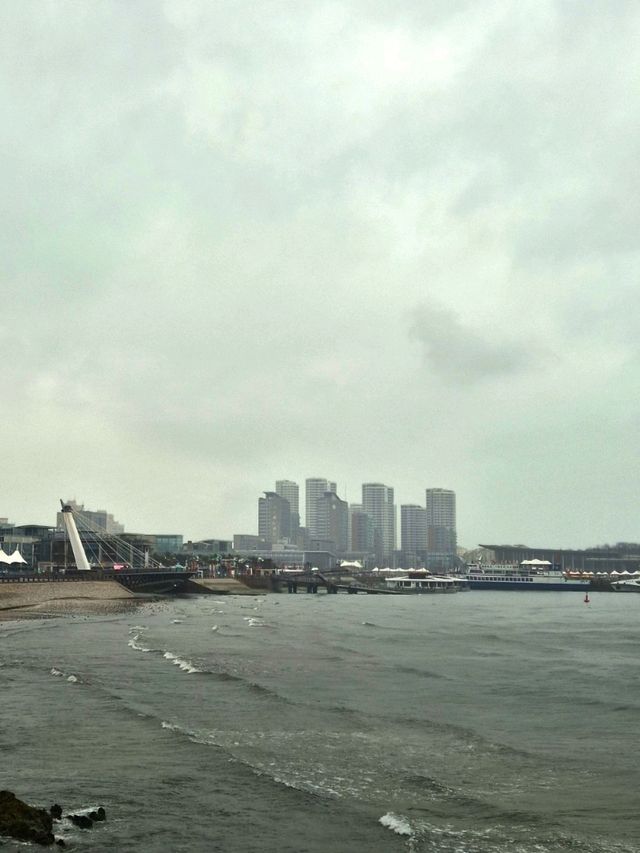 비내리는 칭다오 요트경기장의 풍경🇨🇳