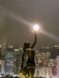 A Night Stroll Along the Hong Kong Avenue of Stars – Statues, Skyline, and a Photo with McDull
