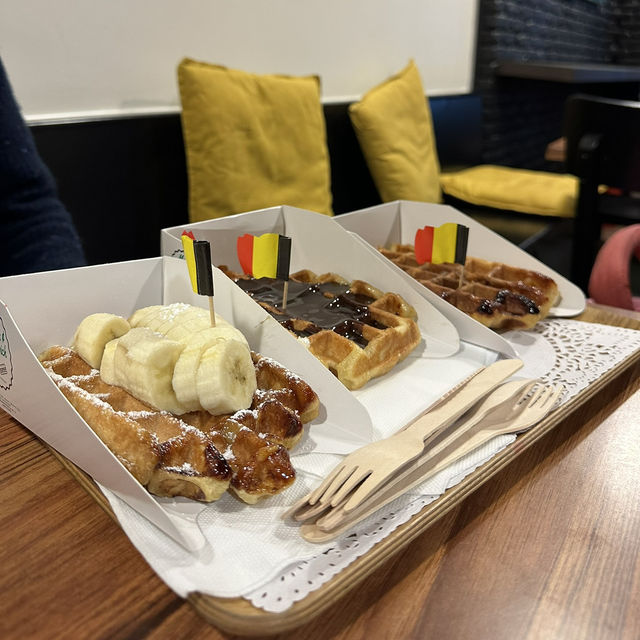Having something sweet in Mr Waffle & Sandwich