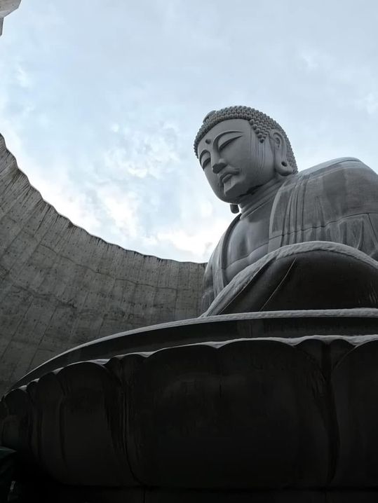 🪷 静寂の中に佇む、大仏とラベンダーの丘。 #仏の丘 #ヒルオブザブッダ #札幌観光 #癒しの景色 #北海道旅