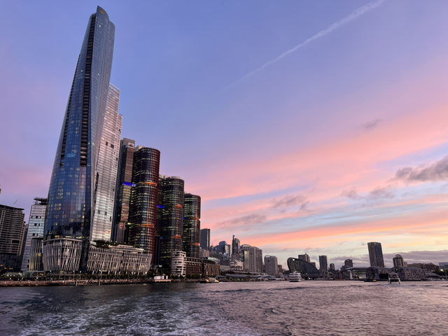 호주 시드니 페리 선셋 최적의 루프 Pyrmont Bay - Circular Quay