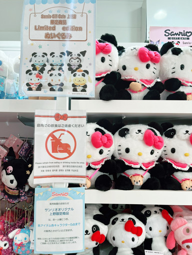 当時物 ハローキティ 上野 パンダ 限定 サンリオショップ ぬいぐるみ 特大 ✨【上野】限定パンダキティに目がハート😍🐼💖サンリオギフトゲート