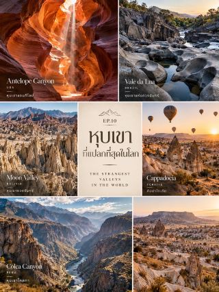 🏜️ The World's Strangest Canyons

🌍 5 Canyons That Seem Like They're from Another World

1️⃣ Antelope Canyon — USA 🇺🇸
A narrow canyon with wavy, curved sandstone walls 🌊🧡
Light shining down from above changes the color and shadows on the rock walls throughout the day, making each angle look different.

2️⃣ Vale da Lua — Brazil 🇧🇷
The name means "Valley of the Moon" 🌙
Water erosion has created a dark gray surface full of deep grooves, pits, and strange shapes, resembling the surface of the moon.

3️⃣ Moon Valley — Bolivia 🇧🇴
A dry landscape full of eroded rock pillars and sharp peaks 🪨
The soil colors range from beige and brown to red, making each ridge look like a natural sculpture.

4️⃣ Cappadocia — Turkey 🇹🇷
A land full of... “Fairy Chimneys” 🏜️
Strangely shaped rock pillars formed from volcanic rock layers eroded by wind and water over long periods, creating a unique landscape of this region.

5️⃣ Colca Canyon — Peru 🇵🇪
One of the deepest and grandest canyons in the world ⛰️
Massive cliffs interspersed with valleys and high mountains create a landscape that changes with altitude. It's also a place where Andean vultures can be sighted 🦅

✨ Nature took millions of years
to create something that is very difficult for humans to replicate.

🧡 Wavy sandstone
🌙 Moon-like surface
🪨 Strangely shaped rock pillars
⛰️ Deep canyons stretching as far as the eye can see

Sometimes…just standing and looking at the landscape feels like traveling to another world 🌍

#StrangeCanyonsAroundTheWorld #AmazingPlaces #TravelAroundTheWorld #NatureTravel