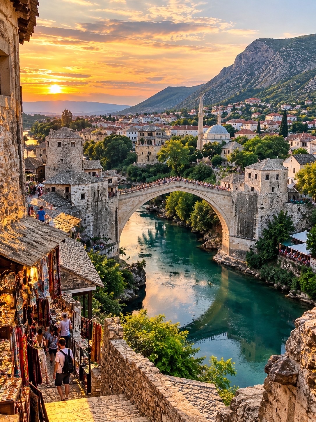 🇧🇦 Mostar, a beautiful city in Bosnia that you must visit at least once.