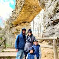 See the magnificent 30-foot wide natural sandstone rock bridge
