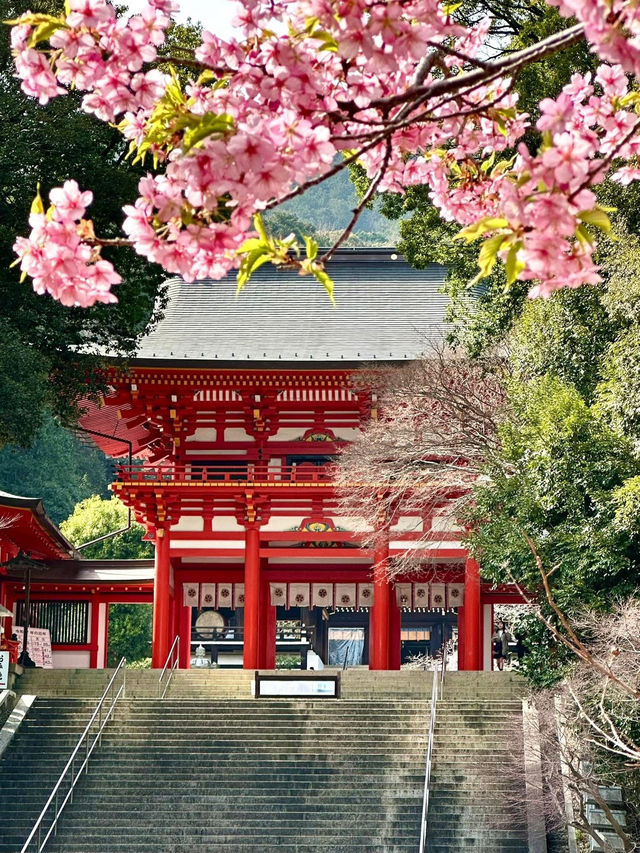 A shrine associated with Emperor Tenchi