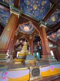 Beauty of white temple in Krabi