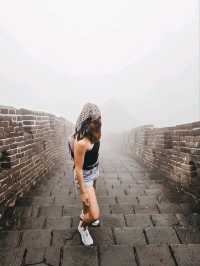 My Foggy Adventure at the Mutianyu Great Wall 🏯🌫️