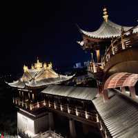 A Temple with a beautiful Night View 